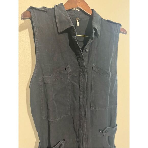 Young Fabulous & Broke Hudson Romper YFB Women Sz Large Linen Rayon Jumper - Picture 3 of 12